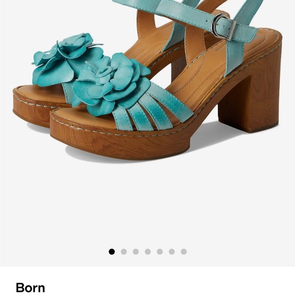 Born Pink Floral Slingback Wedges - Picture 9 of 9